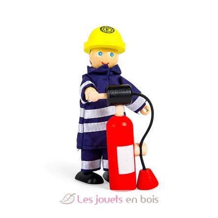 Camion de pompiers et accessoires - Tidlo Bigjigs - Jouets en bois