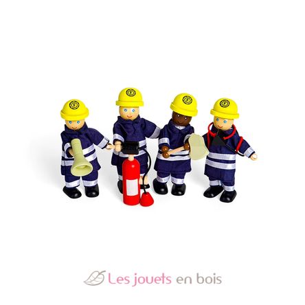 Figurines en bois Pompiers BJ-T0117 Bigjigs Toys 14