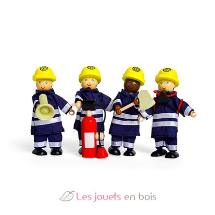 Figurines en bois Pompiers BJ-T0117 Bigjigs Toys 11