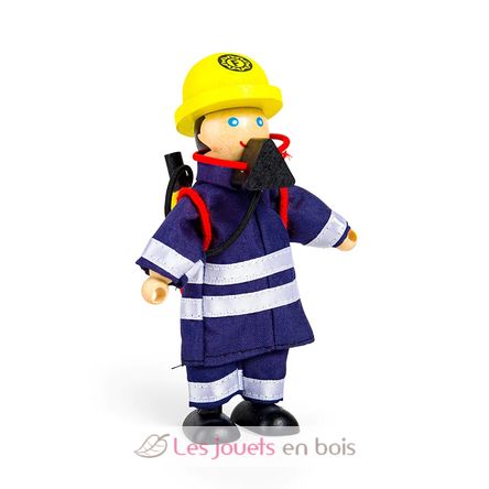 Figurines en bois Pompiers BJ-T0117 Bigjigs Toys 7