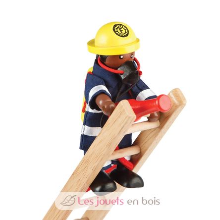 Figurines en bois Pompiers BJ-T0117 Bigjigs Toys 5