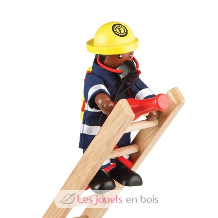 Camion de pompiers et accessoires - Tidlo Bigjigs - Jouets en bois