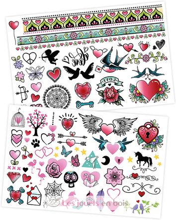 75 Tattoos lavables Colorés BUK-TA003 Buki France 3