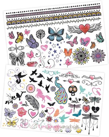 75 Tattoos lavables Paillettes BUK-TA004 Buki France 3