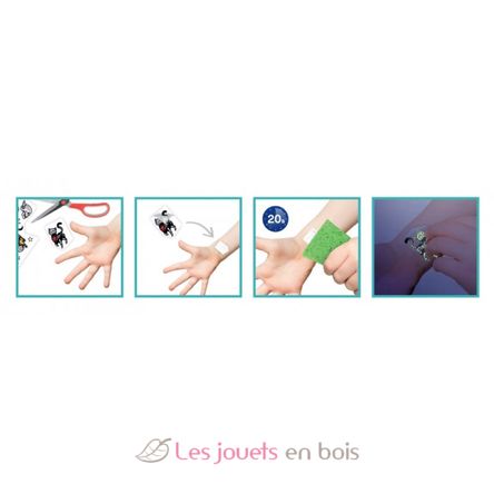 75 Tattoos lavables phosphorescents BUK-TA008 Buki France 3