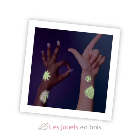 75 Tattoos lavables phosphorescents BUK-TA008 Buki France 4