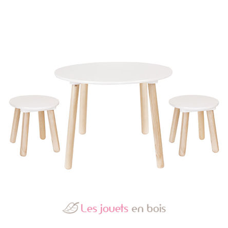 Table et tabourets blancs JAB-H13201 JaBaDaBaDo 3