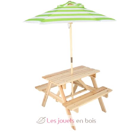 Table pique nique enfant avec parasol ED-KG401 Esschert Design 1