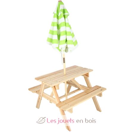Table pique nique enfant avec parasol ED-KG401 Esschert Design 4