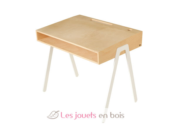 Bureau enfant 6 à 10 ans - Blanc KIDSDESKLARGEWH In2wood 1