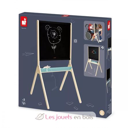 Tableau enfant pliable bois - Tableau magnétique & réglable J09630 - Janod