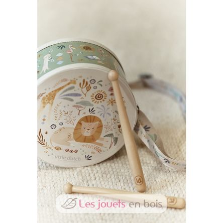 Tambour en bois Safari Friends LD7472 Little Dutch 4
