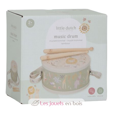 Tambour en bois Safari Friends LD7472 Little Dutch 6