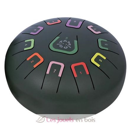 Tongue Drum 11 notes noir JCTMB08K Tambú 7
