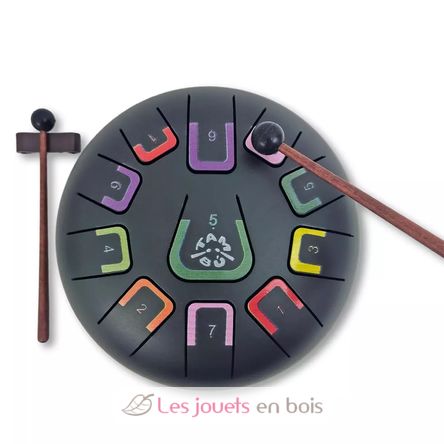 Tongue Drum 11 notes noir JCTMB08K Tambú 6
