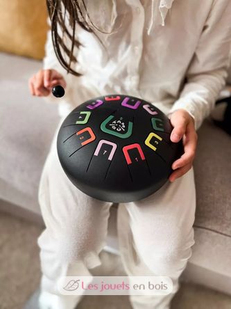 Tongue Drum 11 notes noir JCTMB08K Tambú 3