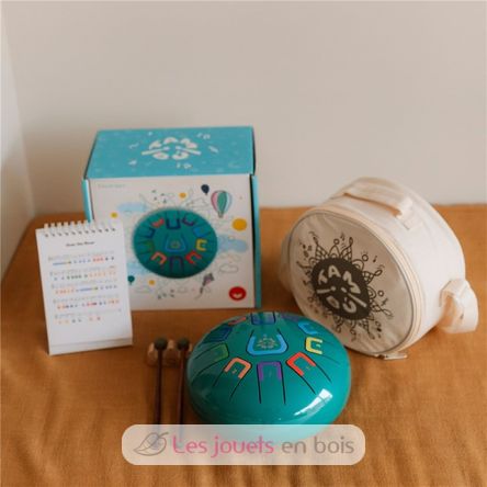 Tongue Drum 11 notes turquoise JCTMB08T Tambú 4