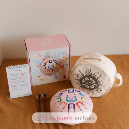 Tongue Drum 11 notes rose JCTMB08P Tambú 4