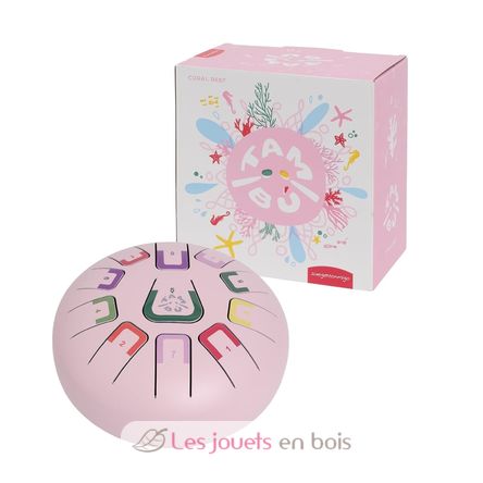 Tongue Drum 11 notes rose JCTMB08P Tambú 5