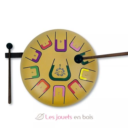 Tongue Drum 11 notes doré JCTMB08G Tambú 5