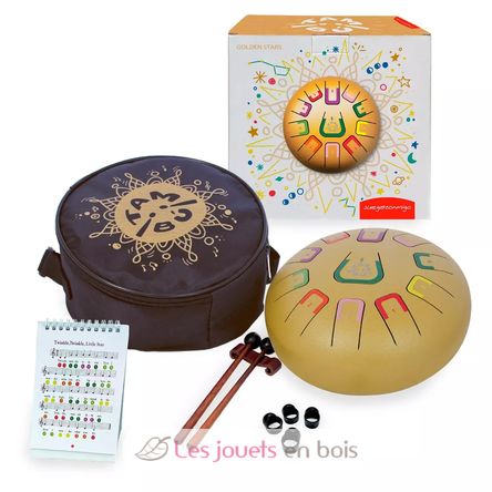 Tongue Drum 11 notes doré JCTMB08G Tambú 4