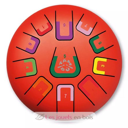 Tongue Drum 11 notes rouge JCTMB08R Tambú 1