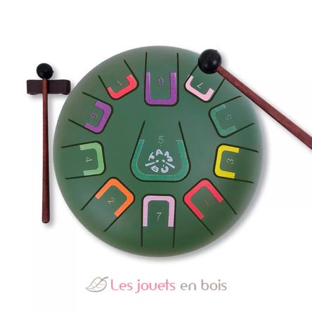 Tongue Drum 11 notes vert JCTMB08J Tambú 7