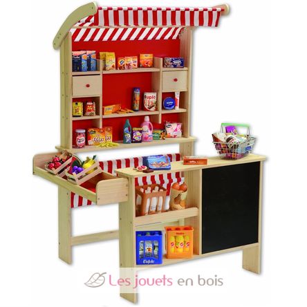 Stand de marché en bois avec accessoires TA-0340.6 Tanner 2