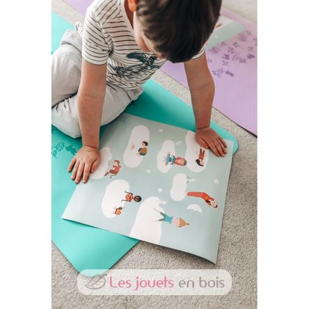 Tapis de yoga enfant vert BUK-Y024 Buki France 4