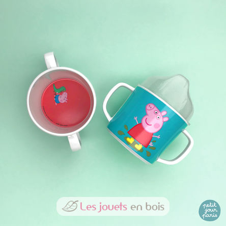 Tasse deux anses avec bec amovible Peppa Pig PJ-PI904K Petit Jour 7