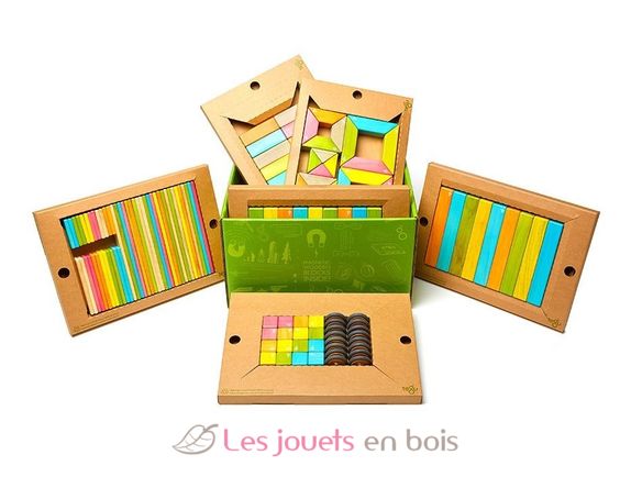 Blocs magnétiques Classroom Kit 130 pcs TG-K-12-001-SJG Tegu 2