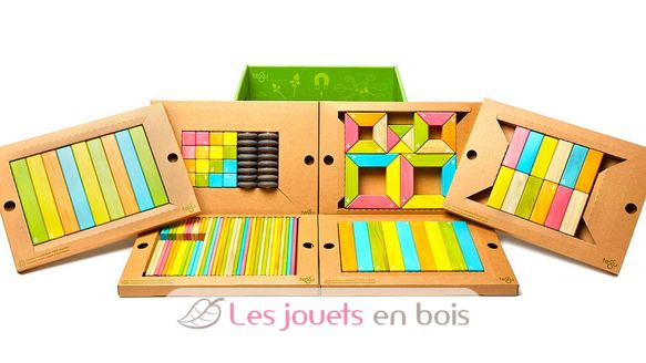 Blocs magnétiques Classroom Kit 130 pcs TG-K-12-001-SJG Tegu 3