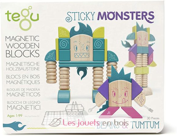 Sticky Monsters Beans and Tumtum TG-BTM-MSM-605T Tegu 1