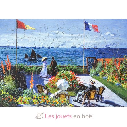 Terrasse à Sainte-Adresse de Monet K493-100 Puzzle Michèle Wilson 3
