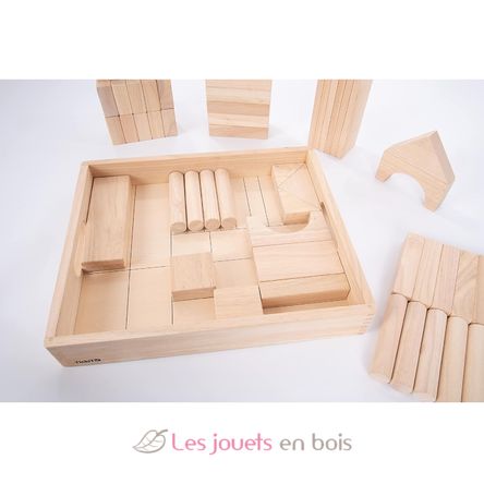 Blocs en bois géants naturel TK-73438 TickiT 11