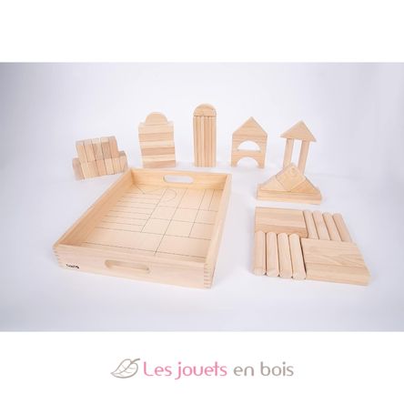 Blocs en bois géants naturel TK-73438 TickiT 2