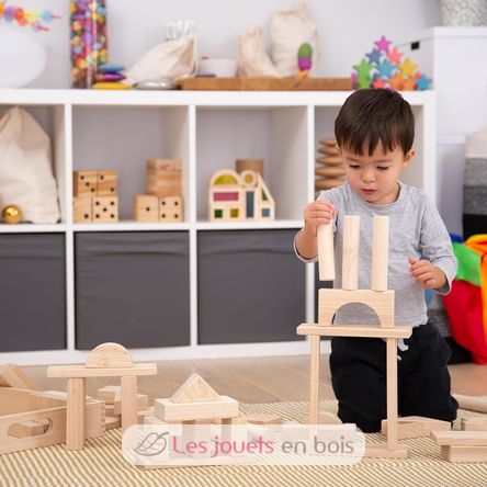 Blocs en bois géants naturel TK-73438 TickiT 9