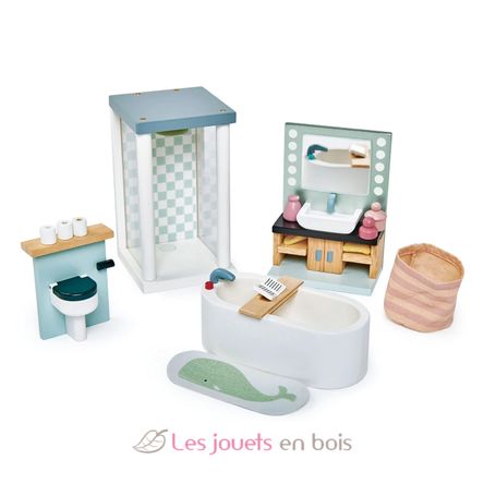 Mobilier salle de bain pour maison de poupées TL8151 Tender Leaf Toys 1