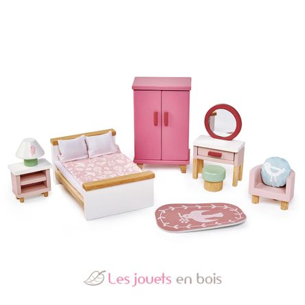 Mobilier chambre pour maison de poupées TL8152 Tender Leaf Toys 1