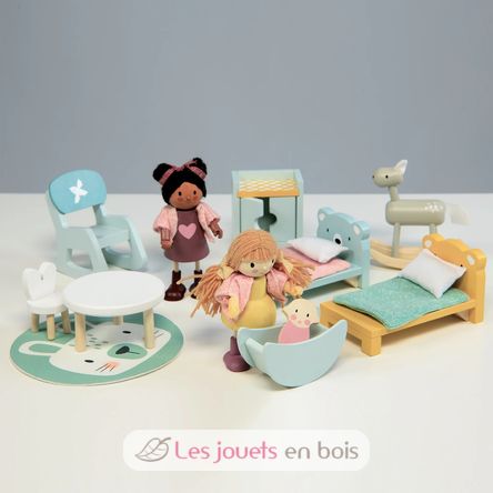 Mobilier chambre enfants pour maison de poupées TL8155 Tender Leaf Toys 2