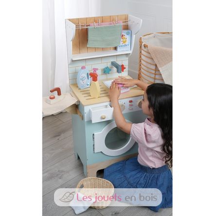 Machine à laver en bois TL8209 Tender Leaf Toys 11