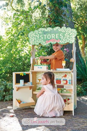 Marchande et Théâtre Woodland TL8256 Tender Leaf Toys 5