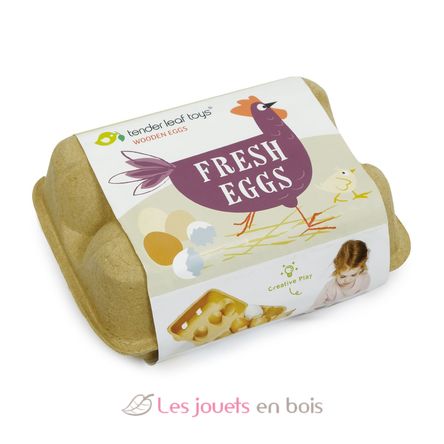 Oeufs en bois TL8285 Tender Leaf Toys 4