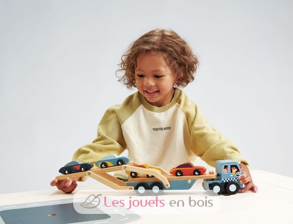 Camion transporteur de voitures TL8346 Tender Leaf Toys 7