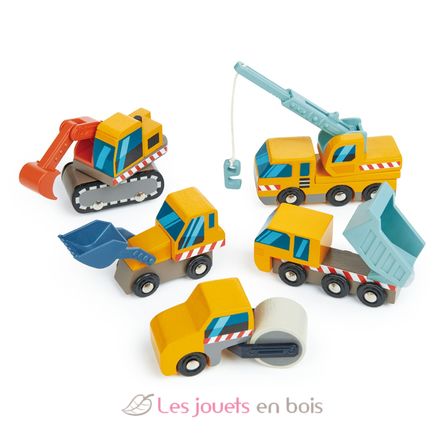 Set véhicules de chantier TL8355 Tender Leaf Toys 2