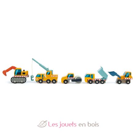 Set véhicules de chantier TL8355 Tender Leaf Toys 3