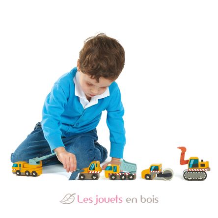 Set véhicules de chantier TL8355 Tender Leaf Toys 4