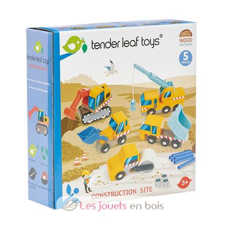 Set véhicules de chantier TL8355 Tender Leaf Toys 5