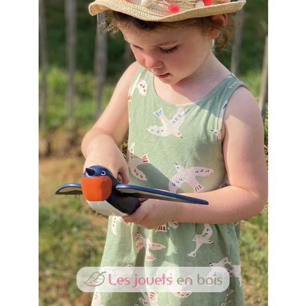 Hirondelle et son ami lapin en bois TL8387 Tender Leaf Toys 6