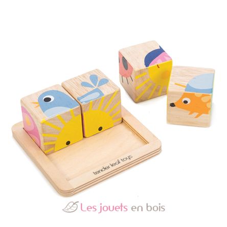 Puzzle 4 cubes TL8452 Tender Leaf Toys 3